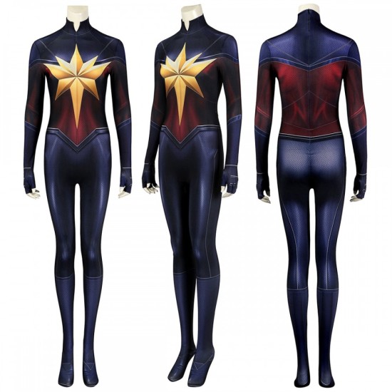 2023 Marvel Captain Marvel Role Play Polyester Bodysuit