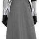 Superhero Ahsoka Simin Hatti Cosplay Costume Halloween Grey Top Suit