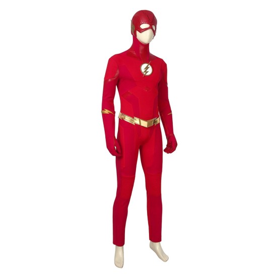 Superhero Barry Allen Cosplay Costume The Flash Cosplay Top Suit