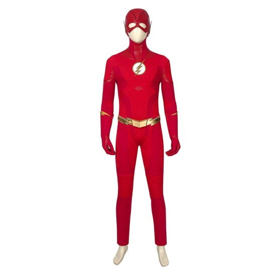 Superhero Barry Allen Cosplay Costume The Flash Cosplay Top Suit