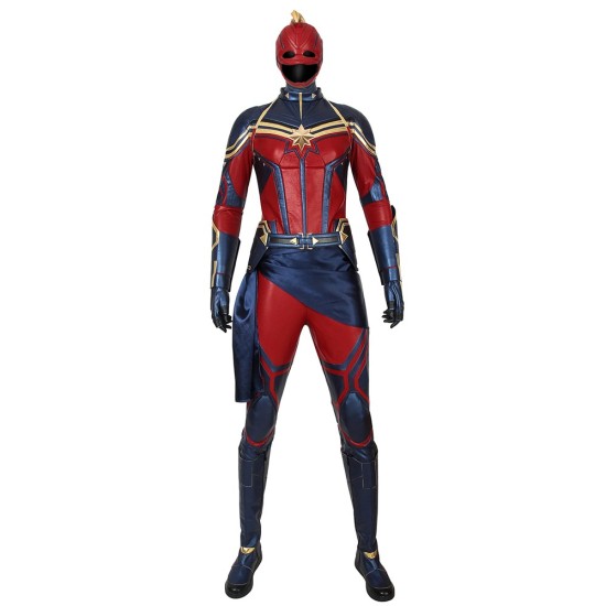 Halloween Outfit Captain Marvel Carol Danvers Cosplay Costume Avengers 4 Endgame Cosplay Costume