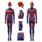 Heroes Captain Marvel Cosplay Costume Carol Danvers Stretch Bodysuit