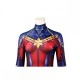 Heroes Captain Marvel Cosplay Costume Carol Danvers Stretch Bodysuit