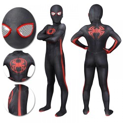 Halloween Gift Children's Spiderman Role Play Costume Traveling Through the Spiderman Universe Polyester Jumpsuit