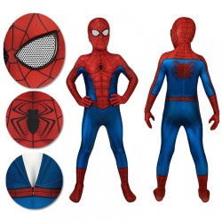 Halloween Gifts Children Spiderman Cosplay Costume PS4 Spiderman Polyester Bodysuit