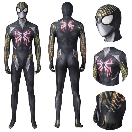 Superhero Midnight Sun Cosplay Costume Spiderman Polyester Bodysuit