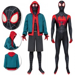 Miles Morales SpiderMan Costume Halloween Cosplay Set