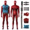 Superhero Scarlet Spider Cosplay Costume SpiderMan Bodysuit (with vest)