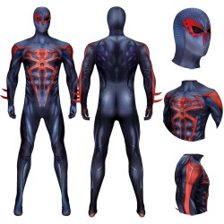 2099V2 SpiderMan Cosplay Costume Miguel O'Hara Polyester Bodysuit