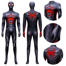 Superhero SpiderMan: Into the Spider-Verse Cosplay Costume Black Spider Bodysuit