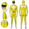 Yellow Power Rangers Costume Polyester Power Rangers Costume One-Piece Suit