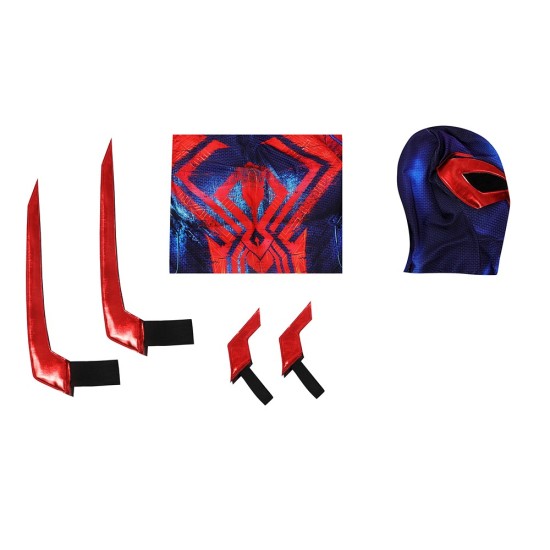 Spider-Verse Spider-Man Cosplay Costume SpiderMan 2099 Miguel O'Hara Jumpsuit Suit