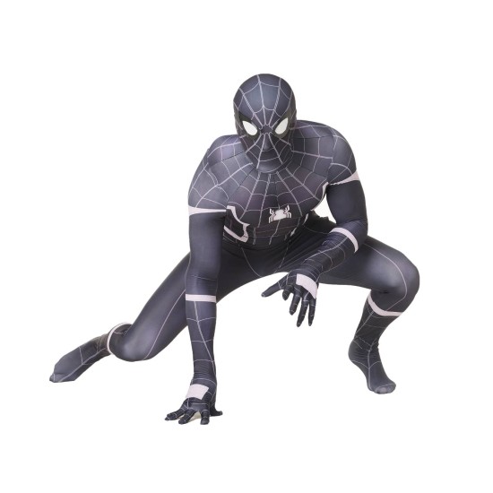 Homecoming SpideMan Black Spider Halloween Role Play Jumpsuit Set