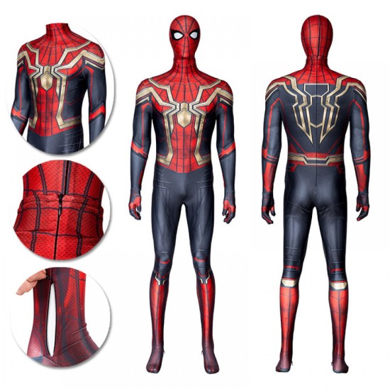 2099 SpiderMan Cosplay Costume Miguel O'Hara Nylon Bodysuit Suit